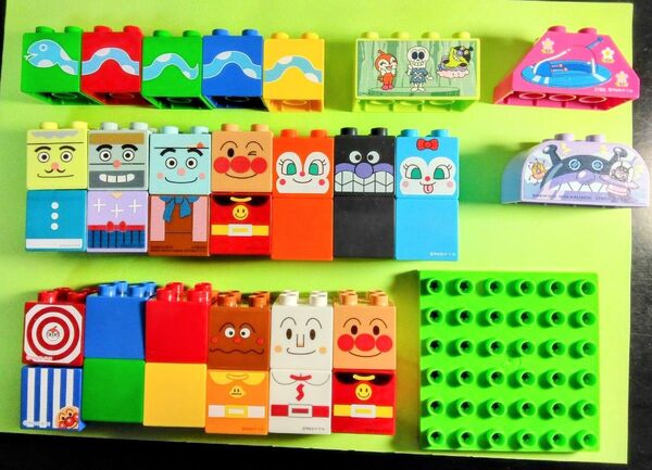 アンパンマン ブロックラボ まとめ売り キーホルダーおまけ付