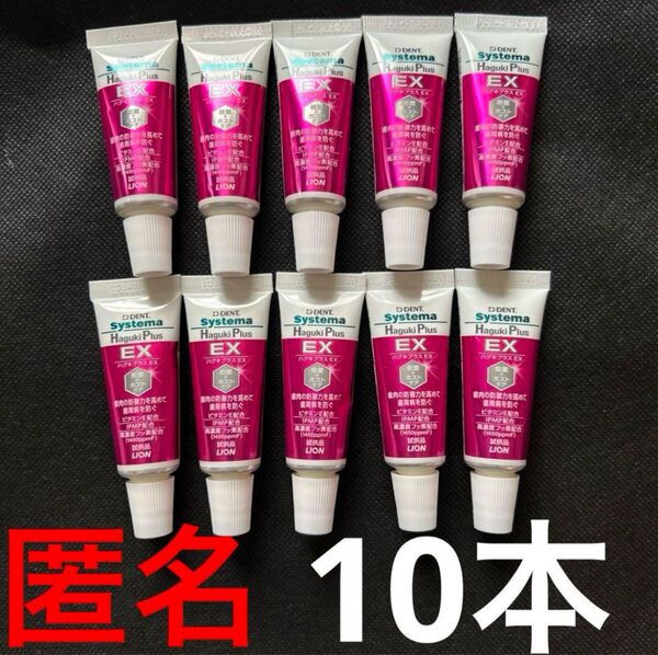 ライオン!システマ!ハグキプラスEX!10本セット!ハミガキ!同梱割!