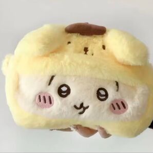 ちいかわ うさぎ ポムポムプリン 大容量ペンケース ふわふわポーチ ちいかわ ポムポムプリン うさぎ ペンケース