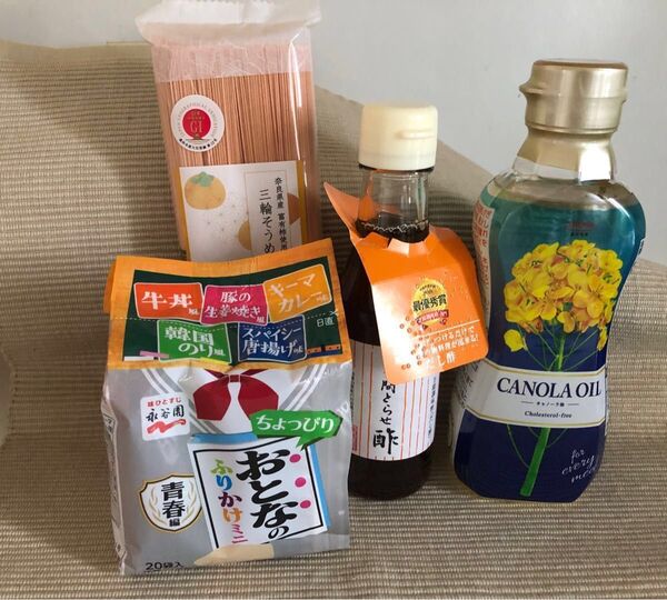 まとめ売り 池利 三輪そうめん 九重雑賀 お手間とらせ酢 無添加 永谷園 おとなのふりかけ キャノーラ油 お値下げ不可