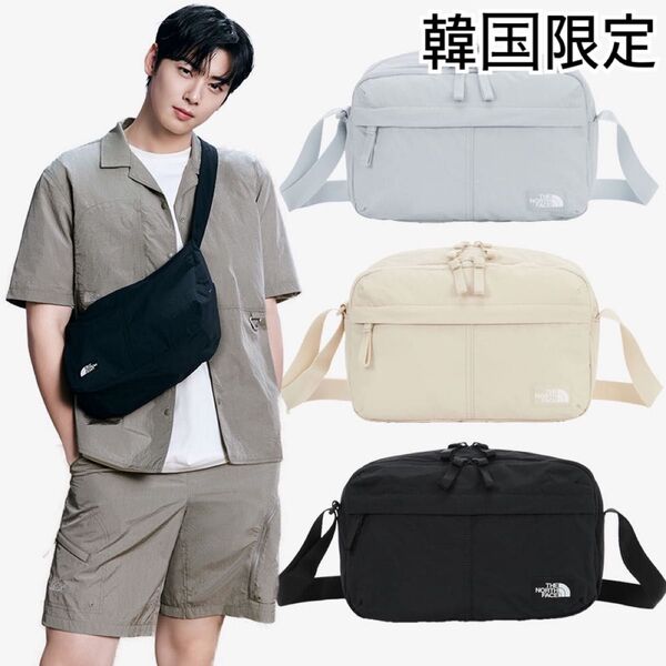 トラベルクロスバック*ブラック 黒*韓国限定 ノースフェイス