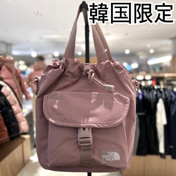 グレイッシュ ピンク*ショルダーバック*韓国限定*ノースフェイス*未使用