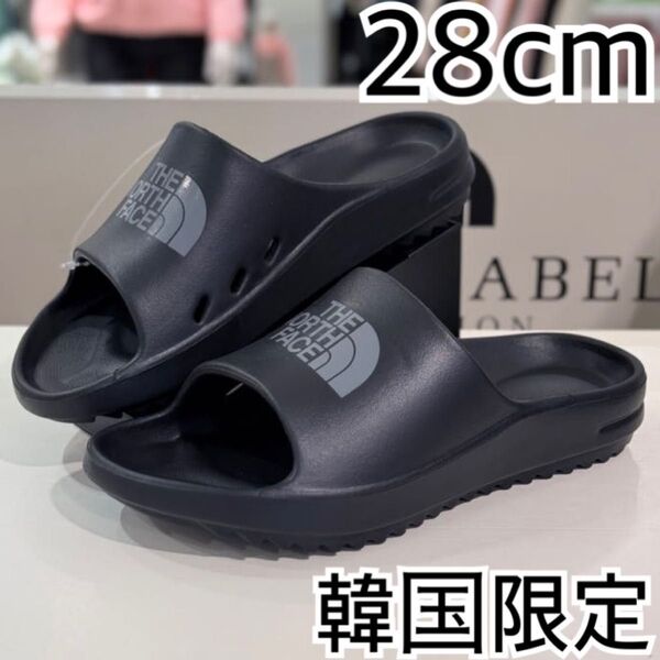 28cm*キャンパススライド サンダル*ブラック 黒*ノースフェイス*韓国限定