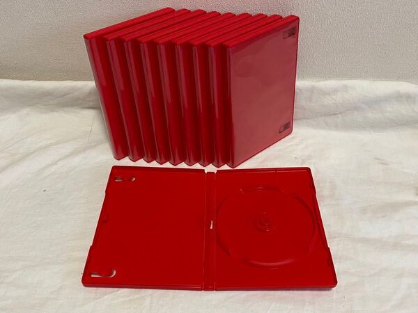 DVD空ケース レッド 10枚セット 未使用品