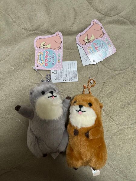 くったり カワウソ たっちキューティー マスコット グレー ブラウン