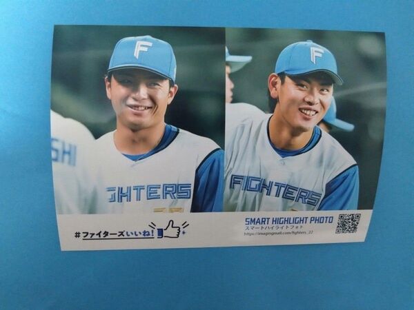 郡司裕也 野村佑希 ファイターズ 日ハム いいねシリーズ 選手ペアデザインハイライトフォト ハイライトフォト①