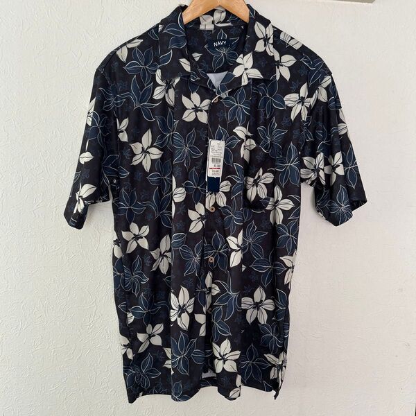 NAVY 半袖アロハシャツ 花柄 Lサイズ 新品 未使用