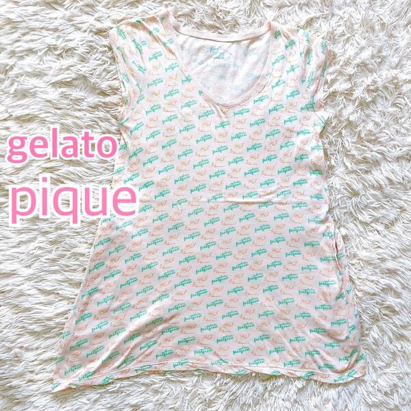 ジェラートピケ ルームウェア ロングTシャツ 半袖 ポケットあり Tシャツ gelato pique