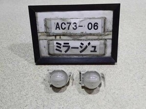 平成26年 ミラージュ A05A 前期 純正 リアバンパー内 ナンバー灯 ランプ 中古 即決