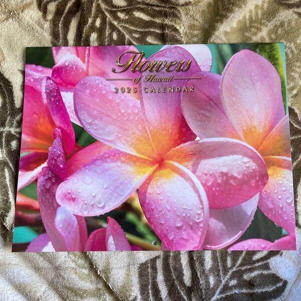 ハワイ 2025年壁掛カレンダー Flowers of Hawaii