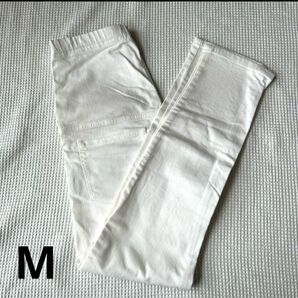 無印良品 マタニティデニム ホワイト Mサイズ ホワイトデニム