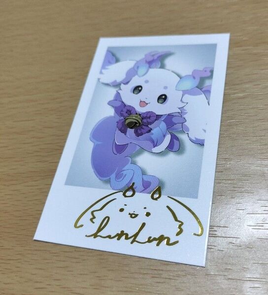 にじさんじ いずれ菖蒲か杜若 チェキ風カード ルンルン 箔押し