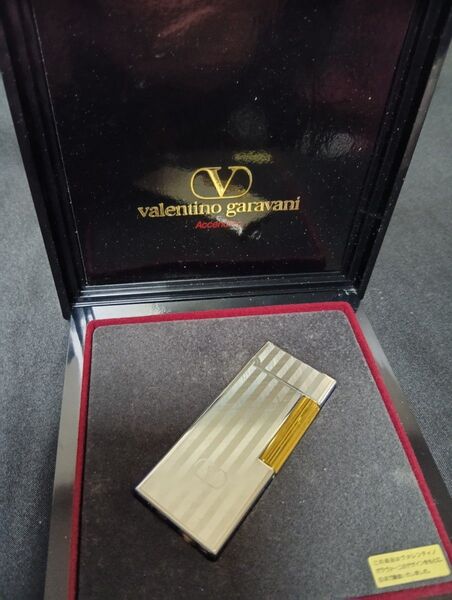 valentino garavani ガスライター ゴールド&シルバー 着火未確認 未使用品