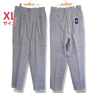 未使用 jasmi silk シルク ロングパンツ XL 大きいサイズ ブルー