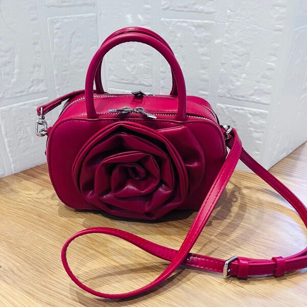 stand oil rose stereo bag ショルダーバッグ バラ 2WAY ハンドバッグ