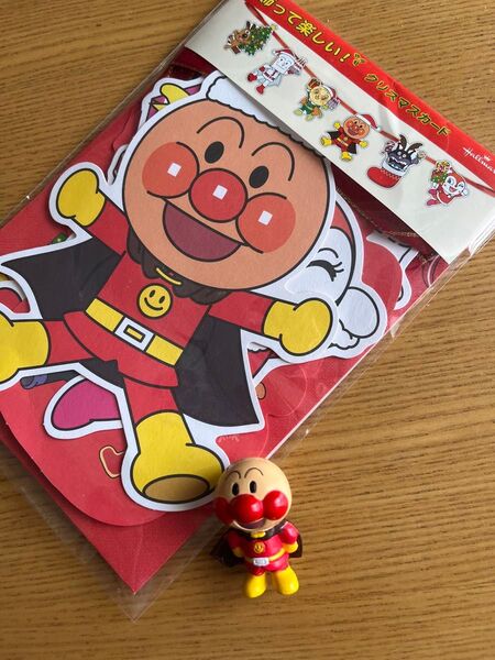 アンパンマン かざって楽しい クリスマスカード フィギュア
