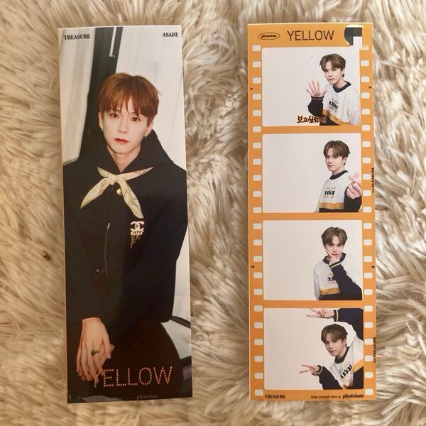 TREASURE アサヒ YELLOW インセンネッコ 韓国限定 日本未発売 韓国 プリクラ 人生4カット pleasure