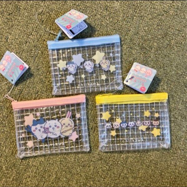 ちいかわ ミニメッシュポーチ 3種セット キャンドゥ うさぎ ハチワレ モモンガ