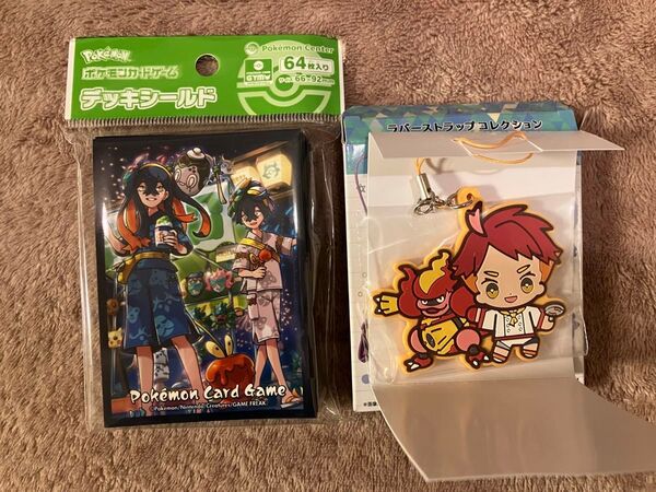 ポケモンカードゲーム デッキシールド ゼイユ・スグリ+ ラバーストラップコレクション アカマツ