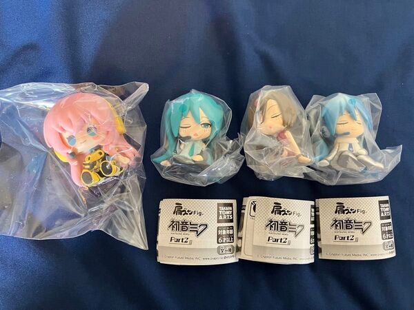 ミクの日記念くじ C賞 ちょこんとフィギュア ルカ+肩ズンFig. 初音ミク Part2 3点セット