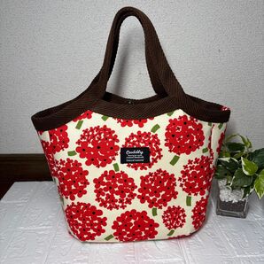 グラニーバッグ(赤*花柄) ハンドメイド