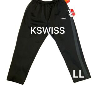 【新品未使用】K-SWISS 裏起毛パンツ LL黒