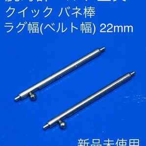 腕時計 スマートウォッチ ベルト バンド 取付金具 ワンタッチ脱着 クイックイージーロック バネ棒 ラグ幅22mm レバー付ピン