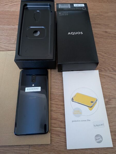 AQUOS zero2 906sh 本体 SoftBank ブラック 中古 simフリー