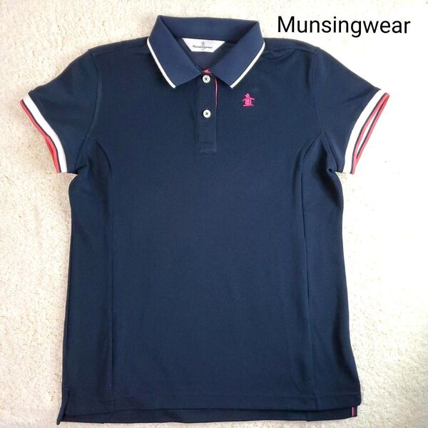 【美品】Munsingwear マンシングウェア ゴルフ 半袖 ポロシャツ L