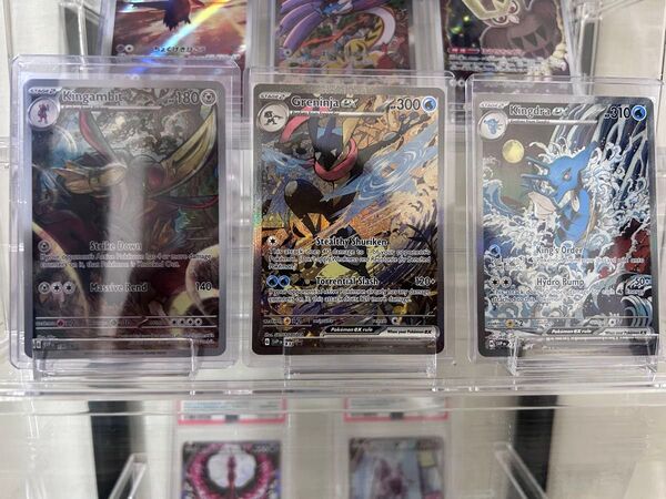 正規品 ゲッコウガex キングドラex ドドゲザン PROMO 海外限定イラスト 英語版 ポケモンカード 浮世絵画風