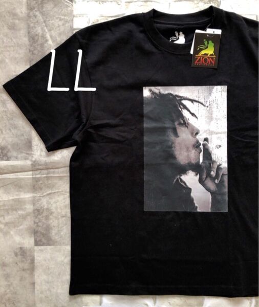 ZION ザイオン ボブマーリー 半袖 tシャツ LL ブラック