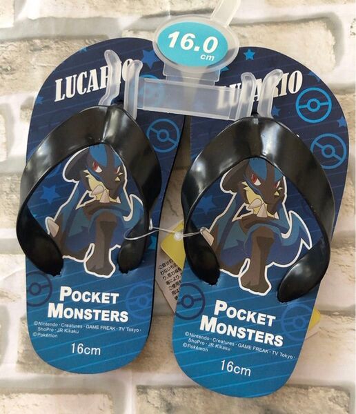 ポケットモンスター ポケモン ルカリオ ビーチサンダル 16cm