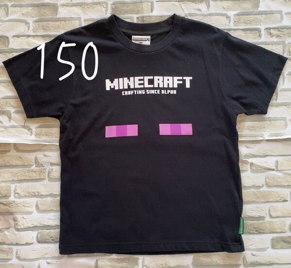 マインクラフト マイクラ エンダーマン ゲームキャラクター 半袖 tシャツ ブラック 男の子 子供服 150