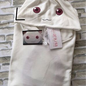 まどかマギカ まどマギ キュゥべえ なりきり フード付き パジャマ コスプレ 仮装 薄手 L ワンピース