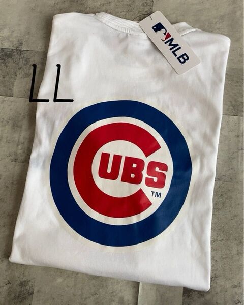 シカゴ.カブス カブス MLB メジャーリーグ 刺繍 半袖 tシャツ バックプリント LL