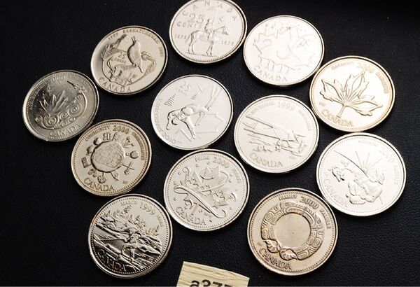 a375) カナダ 25セント硬貨 まとめ売り 記念硬貨