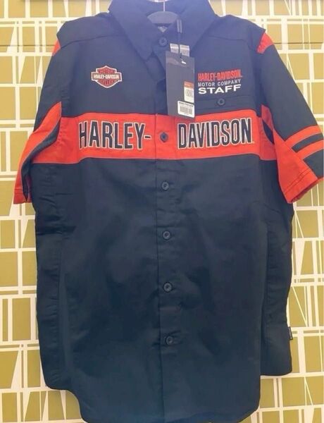 HARLEY-DAVIDSON ハーレーダビッドソン 半袖シャツ メンズ 新品 未使用 黒 ブラック M
