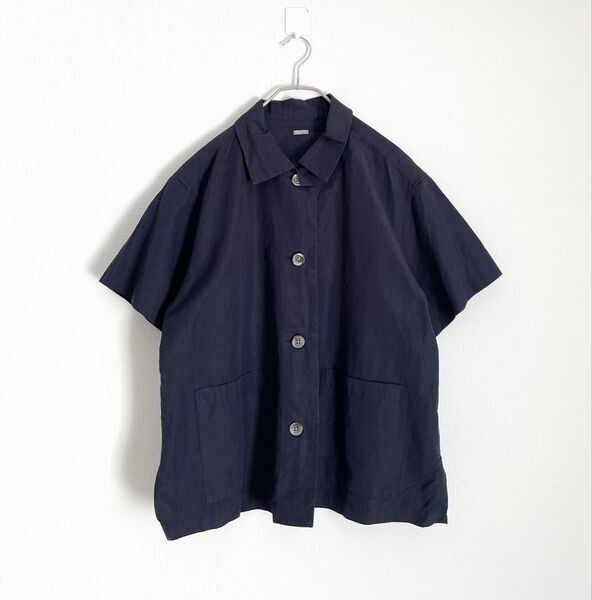 マーガレットハウエル COTTON LINEN SHIRT パッチポケットシャツ