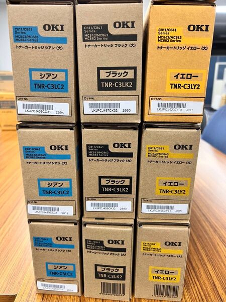 OKI トナーカートリッジ TNR-C3L 9個セット
