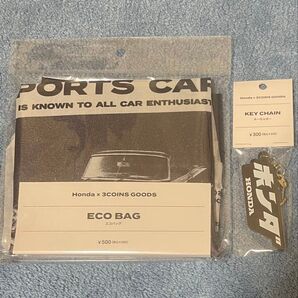 3COINSコラボ ホンダ ロゴ キーホルダー エコバッグ