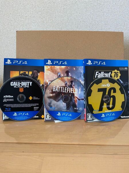 PS4 コールオブデューティ4 バトルフィール1 フォールアウト76 3枚セット