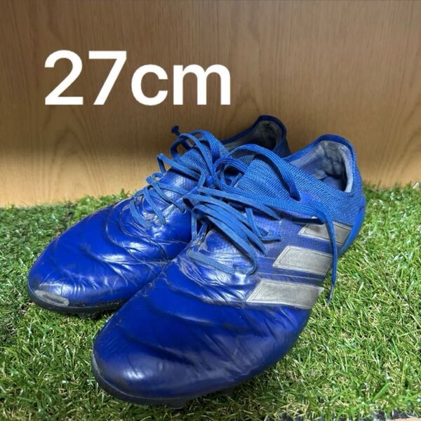 adidas サッカー スパイク 青 コパ FG AG 27cm