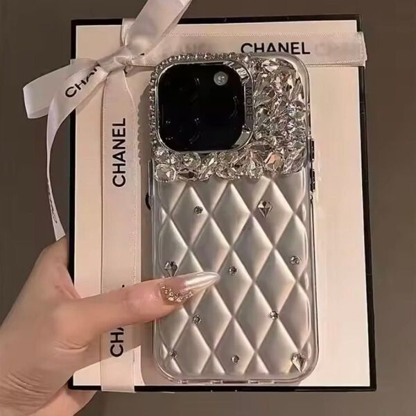キルティングiPhoneケース 光沢 豪華 かわいい 高品質 韓国