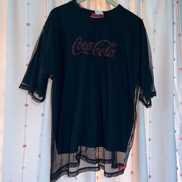 タグ付新品☆4L 大きいサイズ 2枚セット Tシャツ メッシュ コカコーラ