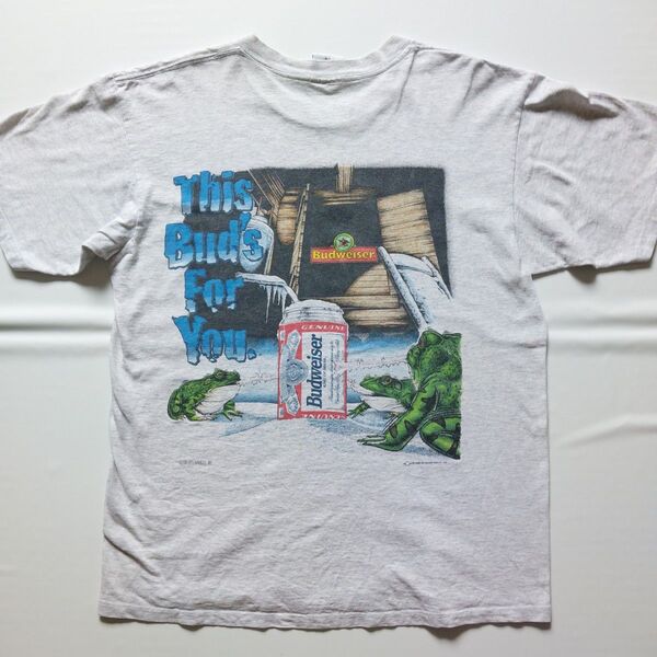 90sバドワイザーtシャツ L