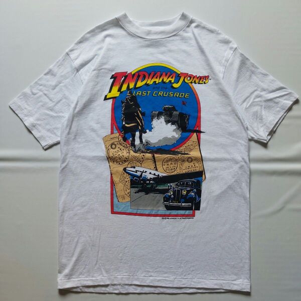 90sインディジョーンズtシャツ L ムービーtシャツ
