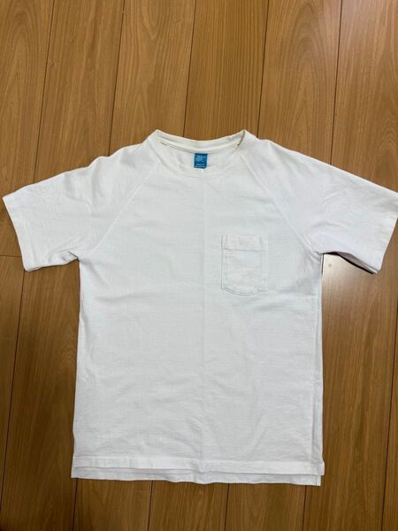グッドウェア GOODWEAR Tシャツ 白 ポケット付き Mサイズ ブルータグ