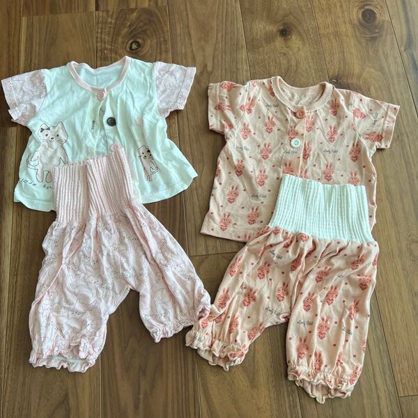 パジャマ 80 セット 腹巻き付き