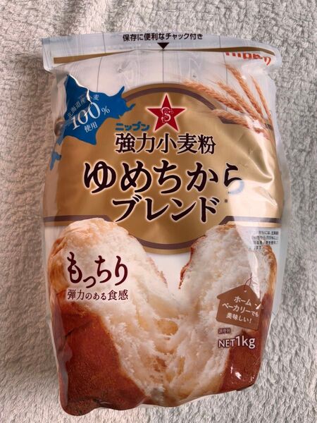ニップン 強力小麦粉 ゆめちからブレンド 1kg