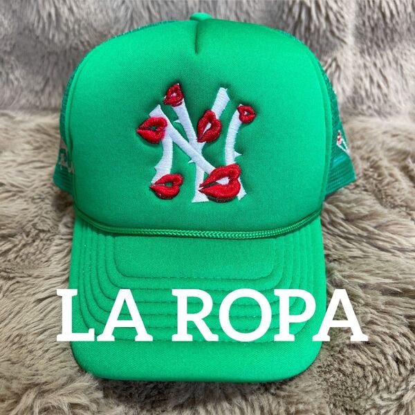 LA ROPA ラロパ NY Is Kissing Meトラッカーメッシュキャップ ヒップホップ HIPHOP ストリート CAP